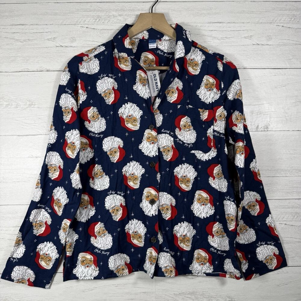 Old Navy Christmas Pajama TOP ONLY Size Small NEW